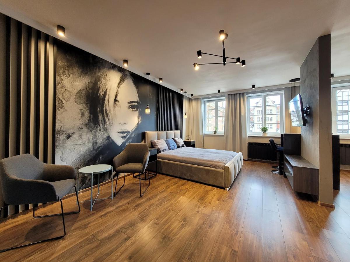 Apartament Stare Miasto Gdansk Z Widokiem Na Motlawe Exteriör bild